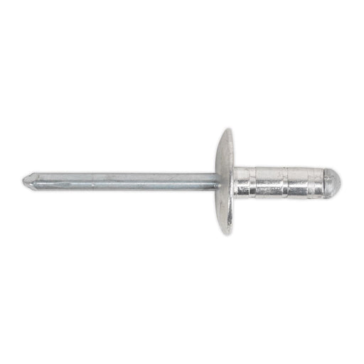 Sealey Aluminium Multi-Grip Rivet Large Flange 4.8 x 13mm Pack of 200 RM4813L Sealey - Dynamic Drive