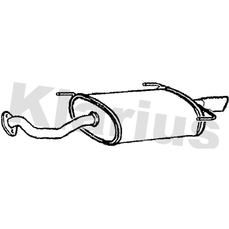 Klarius Box With Tail Pipe Rear fits Toyota Celica 1993-1999 2.0