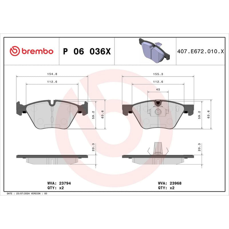 Brembo Xtra Front / & Rear / Brake Discs & Pads fits BMW 3 2004-2013