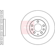 Apec Front Brake Vented Discs & Pads fits Mazda CX-7 2007-2013 2.2 2.3