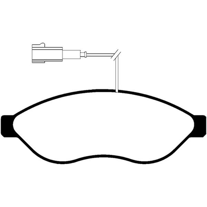 Abtex Front Brake Pad Set fits Citroën Relay III 2006-2023 2.0 2.2 3.0