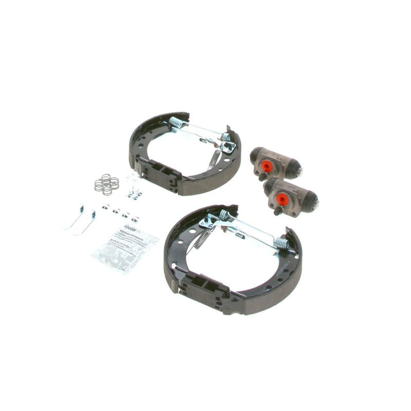 Bosch Brake Shoe Set Axle Kit fits Nissan Micra II 1992-2003 1.0 1.3 1.4