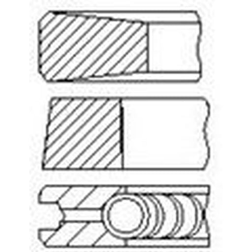 FAI Piston Ring Kit (1CYL) PR101-000 2992540 PR101-000