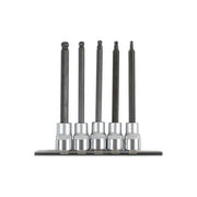 Laser Long Ball End Hex Socket Bit Set 3/8"D 5pc 6765 Laser - Dynamic Drive