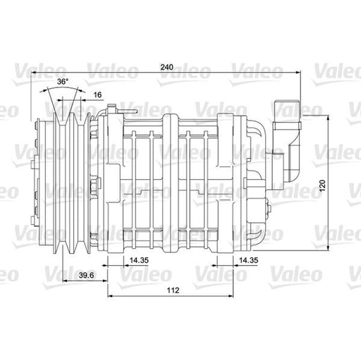 Valeo Air Conditioning Compressor 716655