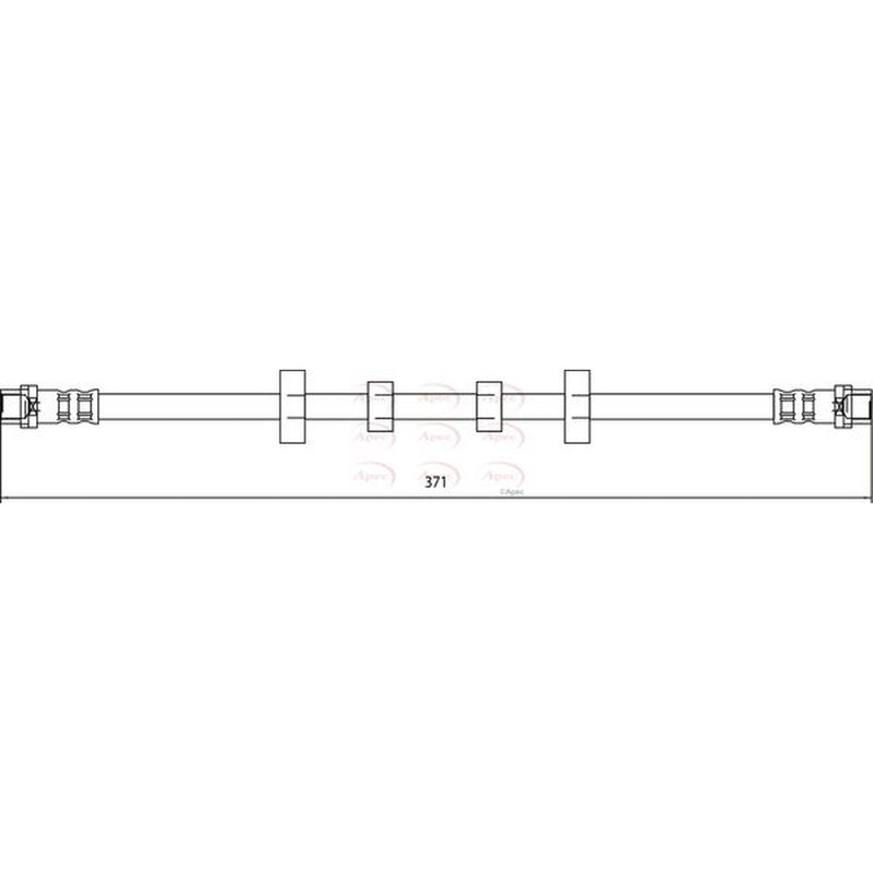 Apec Brake Hydraulic Hose Line Front fits VW Transporter 1990-2003