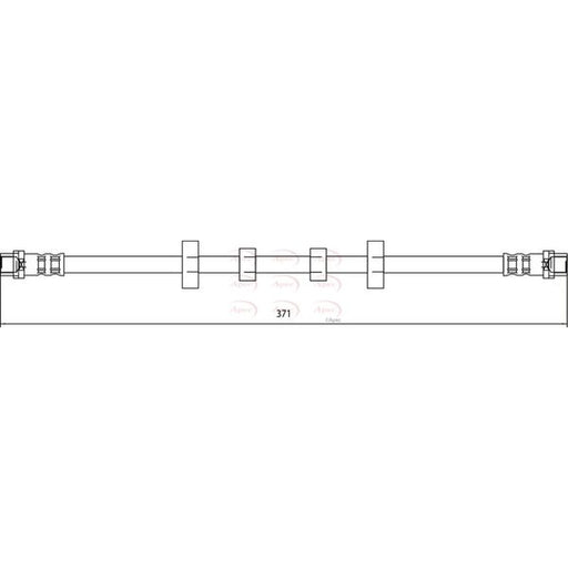 Apec Brake Hydraulic Hose Line Front HOS4098
