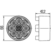 Hella Direction Indicator Light Left Rear fits Fendt Vario 2010-2012