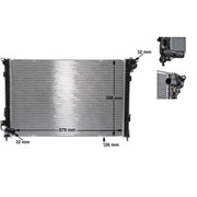 Mahle Engine Radiator fits Mini Mini 2001-2008