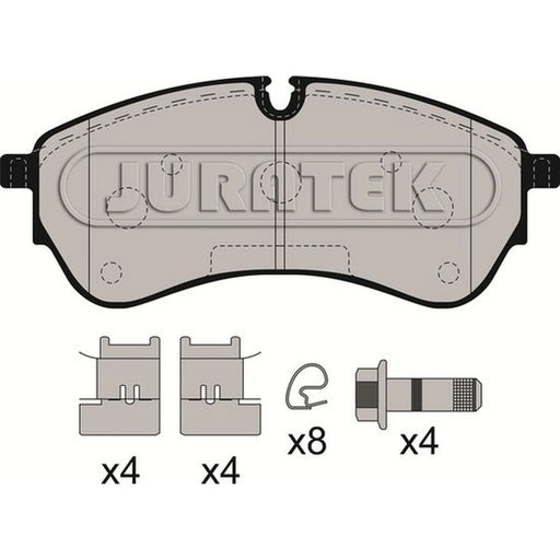Juratek Front Brake Pad Set fits Man Tge 2017-2024 2.0