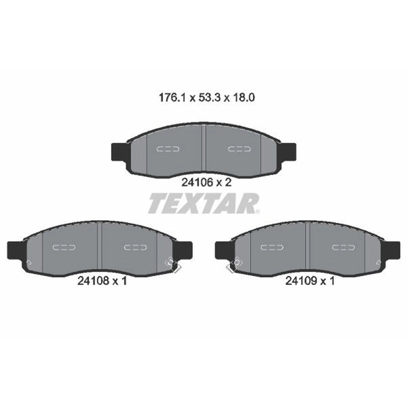 Textar Brake Pad Set 2410601