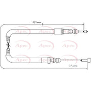 Apec Handbrake Cable Right Rear CAB1062
