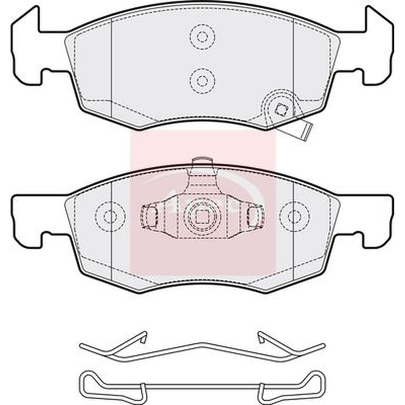 Apec Front Brake Vented Discs & Pads fits Opel Corsa E Hatchback 2014 on 1.4