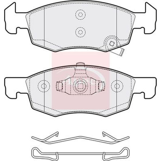 Apec Front Brake Vented Discs & Pads fits Opel Corsa E Hatchback 2014 on 1.4