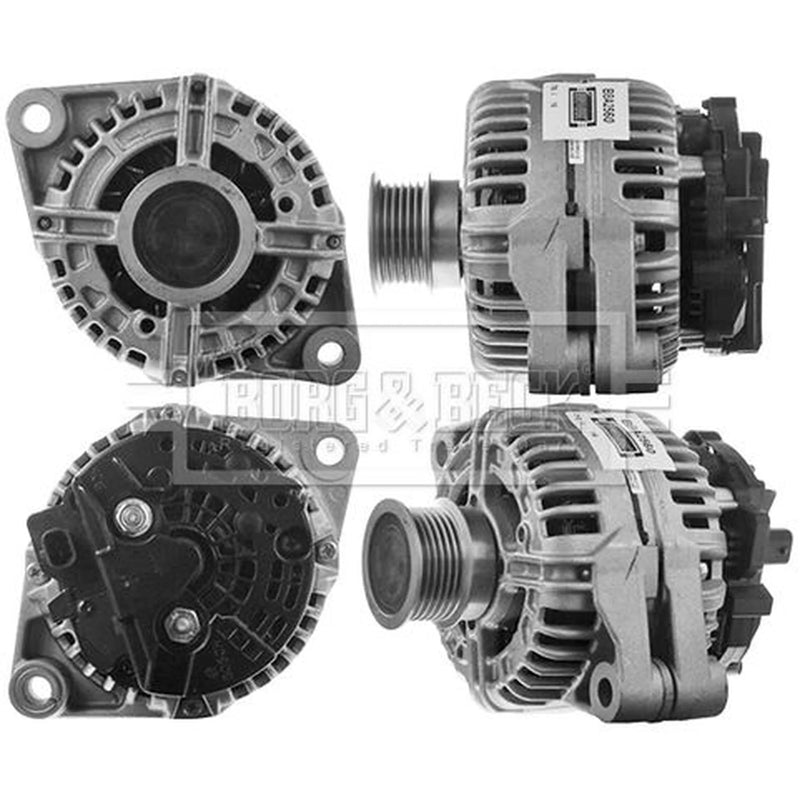 Borg & Beck Car Alternator 12V fits Opel Astra H 2004-2012 1.9