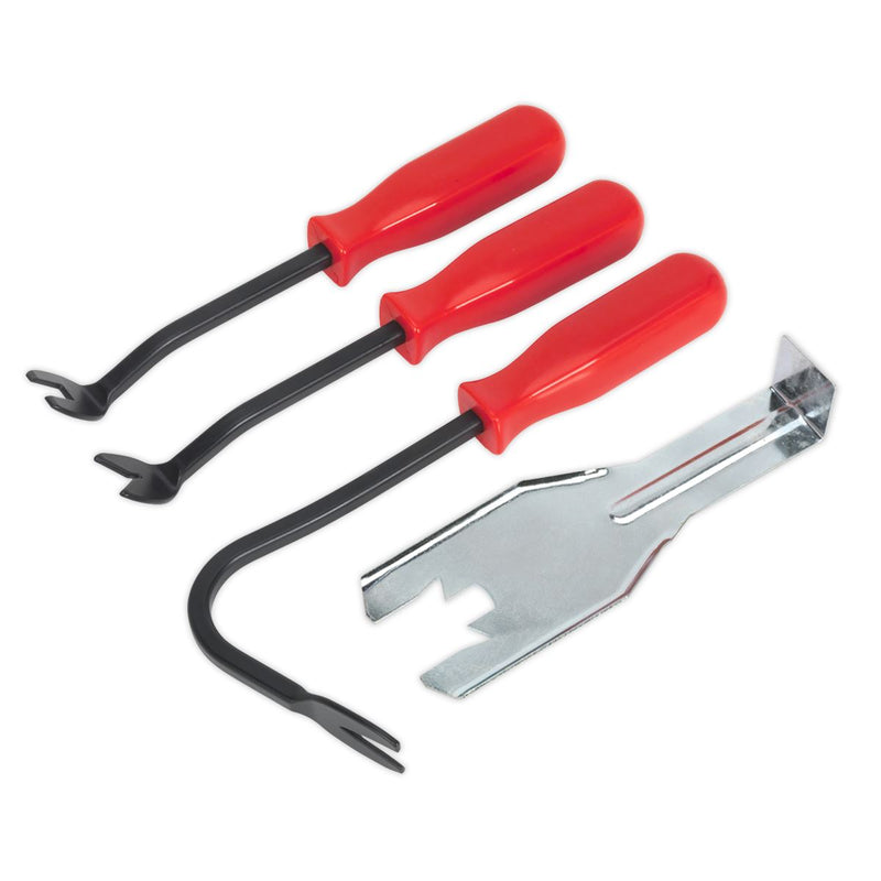 Sealey Trim Clip Removal Set 4pc TR010 Sealey - Dynamic Drive
