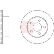 Apec 2 x Vented Front Brake Discs DSK2025-x2