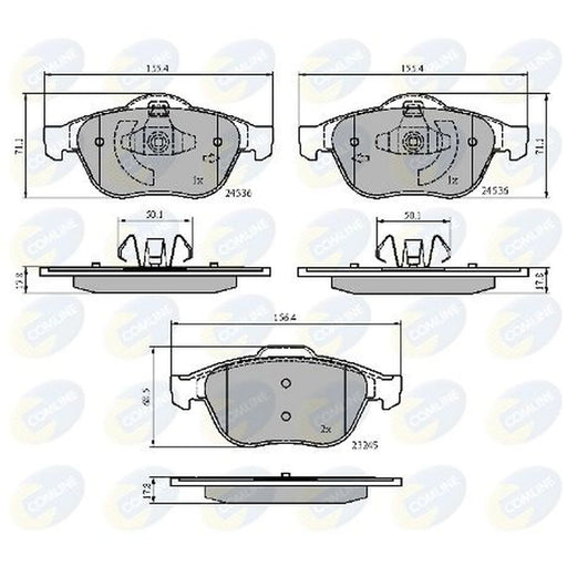 Comline Front & Rear Brake Discs & Pads fits Renault Grand Scénic II 2006-2008