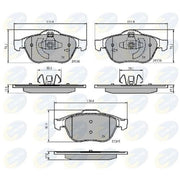 Comline Front & Rear Brake Discs & Pads fits Renault Scénic II 2005-2008 2.0