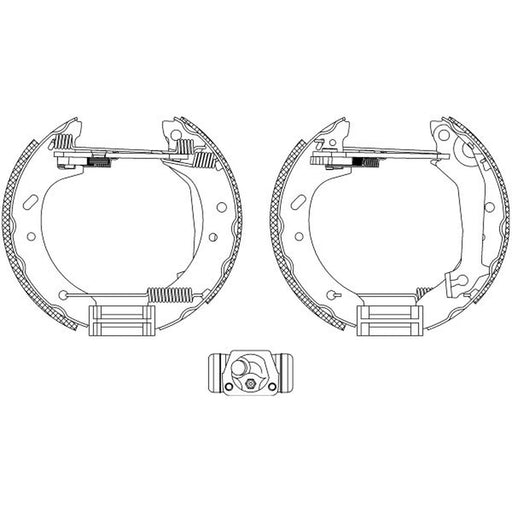 Mintex Brake Shoe Set Axle Kit fits Ford Mondeo 1993-2000 1.6 1.8
