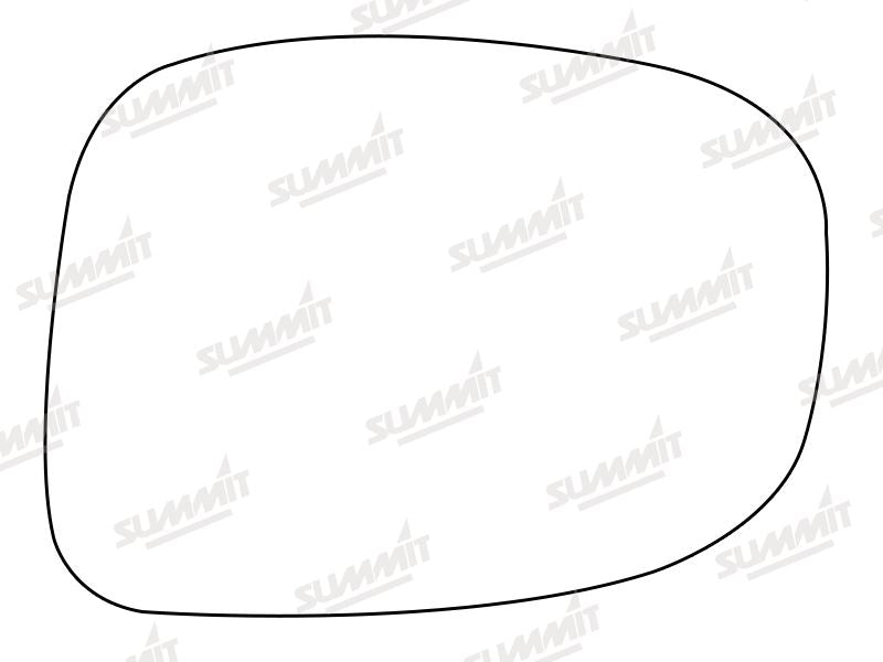 Summit Stick-On Aspheric Mirror Glass fits Lexus IS 220 05 on RHS Summit - Bars 4 Cars