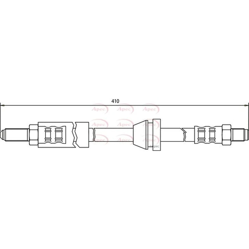 Apec Brake Hydraulic Hose Line Front HOS3077