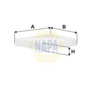 NAPA Cabin Air Filter (Pollen Filter) fits Ford Focus IV 2018-2025