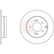 Apec Front & Rear Brake Discs & Pads fits Hyundai Sonata V 2005-2010 2.0 2.4