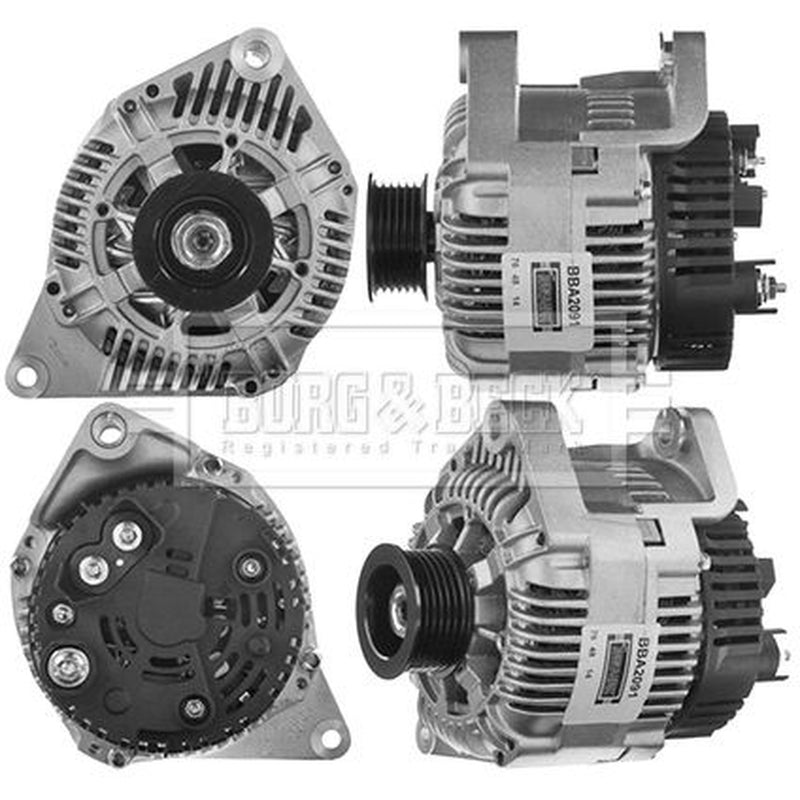 Borg & Beck Car Alternator 12V fits Renault Laguna I 1993-2001 1.8 2.0 2.2