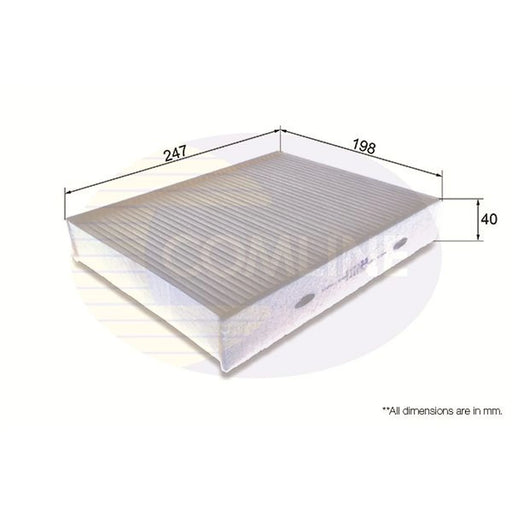Comline Cabin Air Filter (Pollen Filter) fits Alpina B3 2013-2018