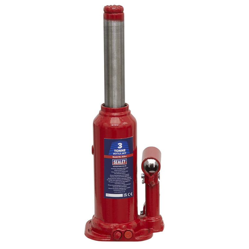 Sealey Bottle Jack 3 Tonne SJ3 Sealey - Dynamic Drive