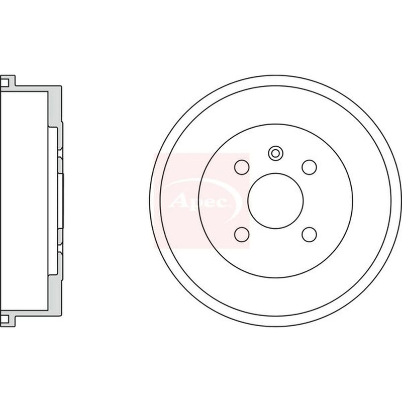Apec Brake Drum Assembly Rear DRM9525