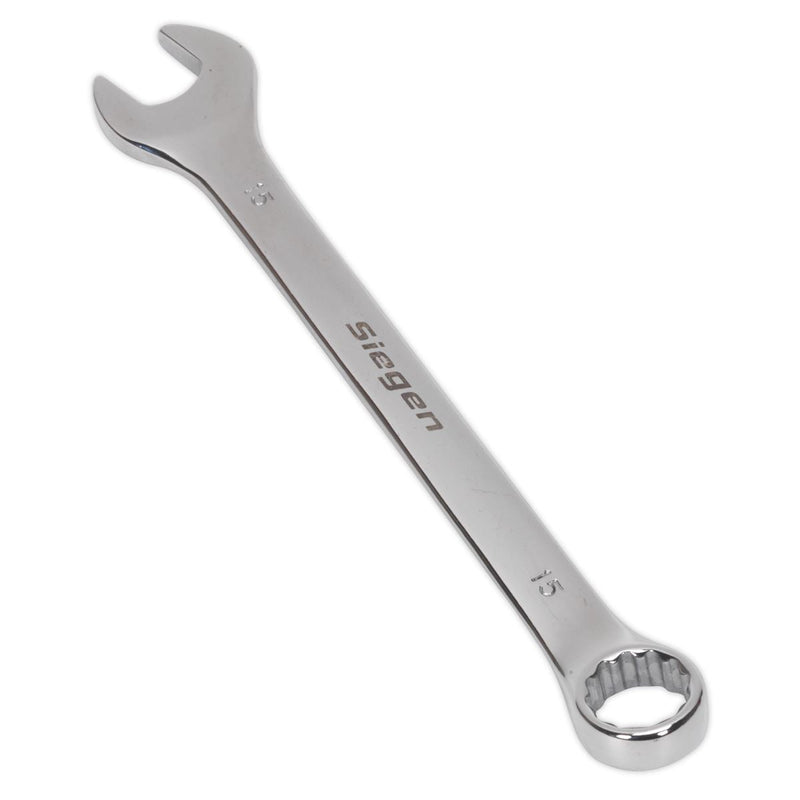 Sealey Combination Spanner 15mm S01015 Siegen by Sealey - Dynamic Drive