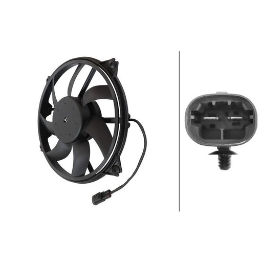 Hella Engine Cooling Fan fits Citroën Berlingo Box Body/Mpv 2010-2018 1.6
