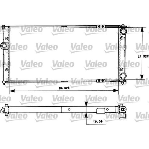 Valeo Engine Radiator 731266