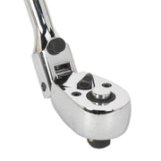 Sealey Ratchet Wrench Flexi-Head Extra-Long 455mm 3/8"Sq Drive AK6697 Sealey - Dynamic Drive
