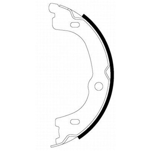 Mintex Parking Brake Shoe Set fits Kia Sorento I 2002-2011 2.4 2.5 3.3 3.5