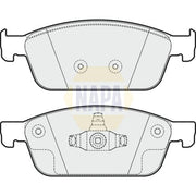 NAPA Front Brake Pad Set fits Ford Focus III 2011-2020 2.0