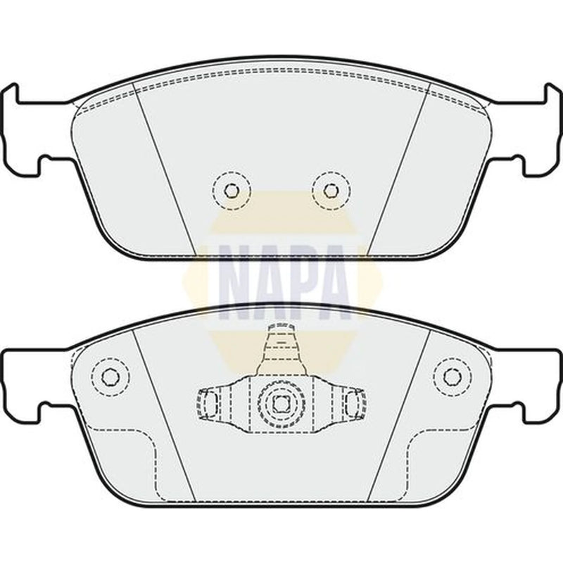 NAPA Front Brake Pad Set fits Ford Focus III 2011-2020 2.0