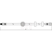 Apec Brake Hydraulic Hose Line Front fits Fiat Doblo 2003 on 1.9