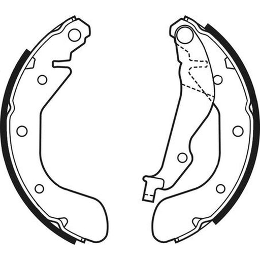 Abtex Brake Shoe Set Axle Kit fits Chevrolet Aveo 2011-2015 1.2 1.3 1.4 1.6