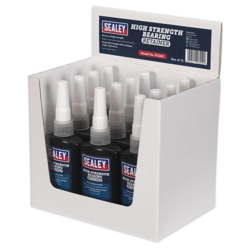 Sealey Bearing Fit Retainer High Strength 50ml Pack of 12 SCS601 Sealey - Dynamic Drive
