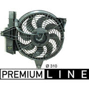 Mahle Air Con Condenser Fan fits Hyundai Santa Fé I 2001-2006 2.0 2.4 2.7