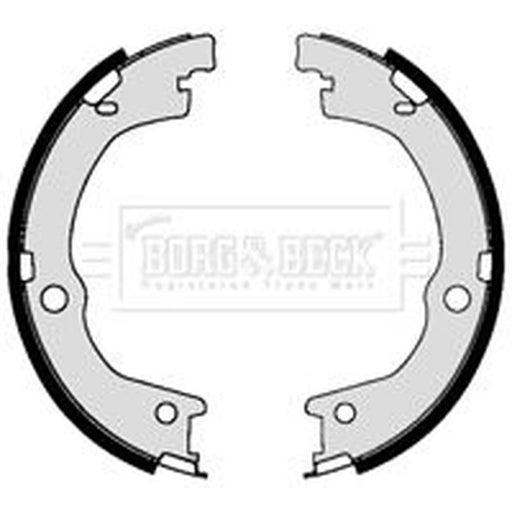 Borg & Beck Parking Brake Shoe Set BBS6422