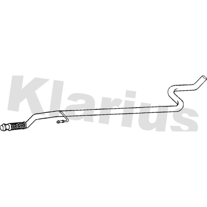 Klarius Exhaust Pipe OD fits Citroën C3 Picasso 2009-2015 1.6