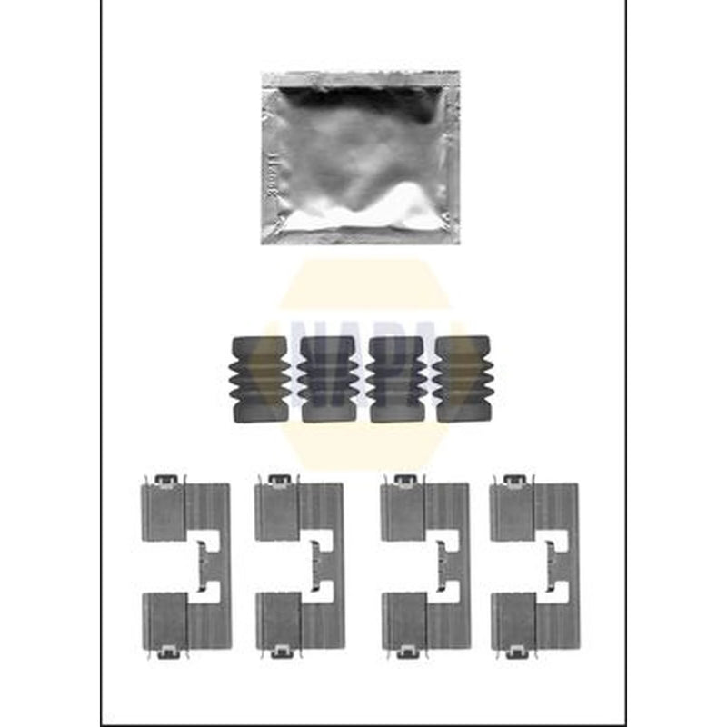NAPA Brake Pad Accessory Fitting Kit Rear fits Chevrolet Cruze 2009-2015