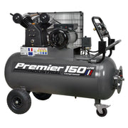 Sealey Air Compressor 150L Belt Drive 3hp with Front Control Panel SAC3153B Sealey - Dynamic Drive