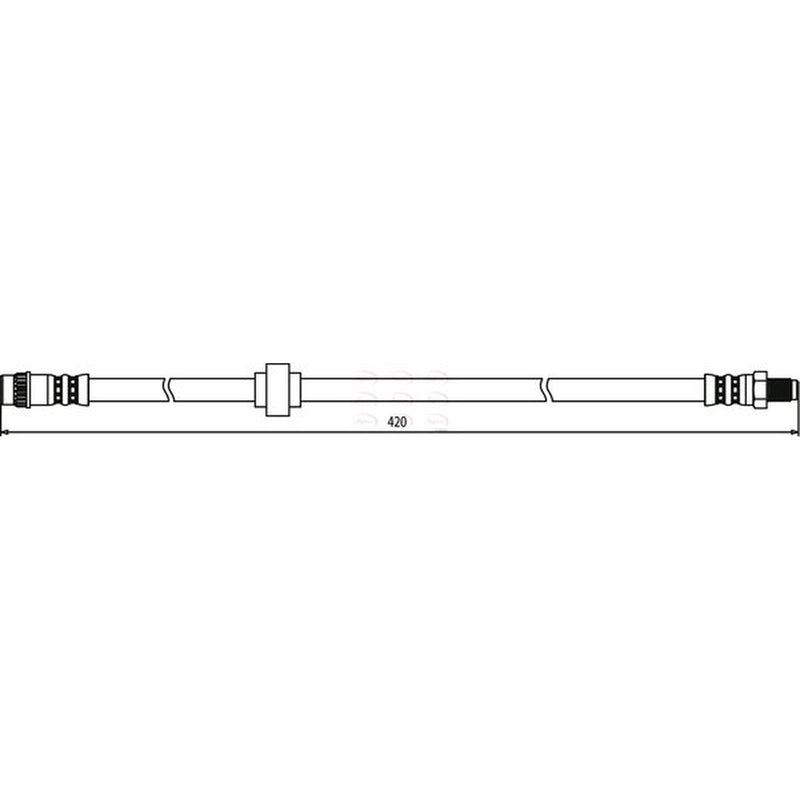 Apec Brake Hydraulic Hose Line Front fits Renault Megane I 1996-2008