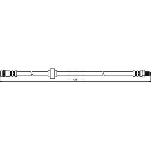 Apec Brake Hydraulic Hose Line Front fits Renault Megane I 1996-2008