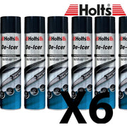 6 x Holts Car De-Icer Melts Windscreen Ice Frost Snow Aerosol Deicer 600ml Holts - Dynamic Drive